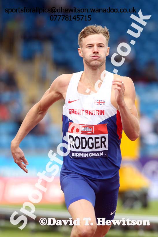 Mens 400 metres hurdles, British Championships, Birmingham. Photo: David T. Hewitson/Sports for All Pics